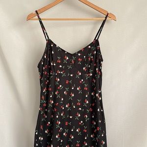 ASOS Cherry Print Midi Dress